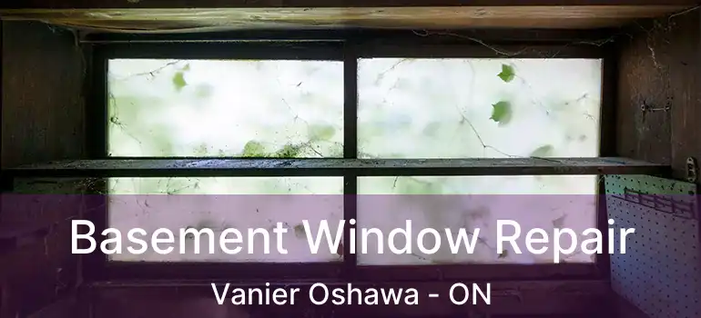  Basement Window Repair Vanier Oshawa - ON