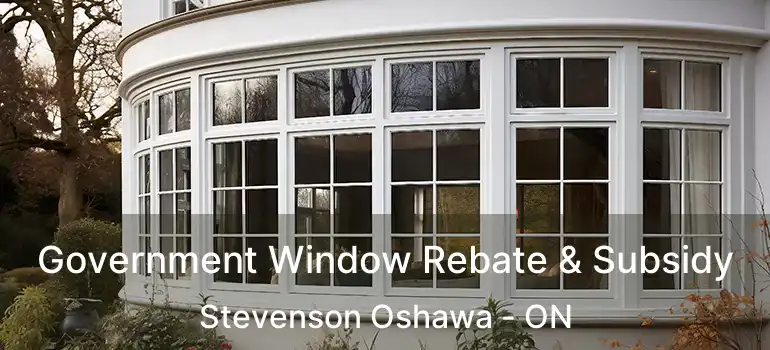  Government Window Rebate & Subsidy Stevenson Oshawa - ON