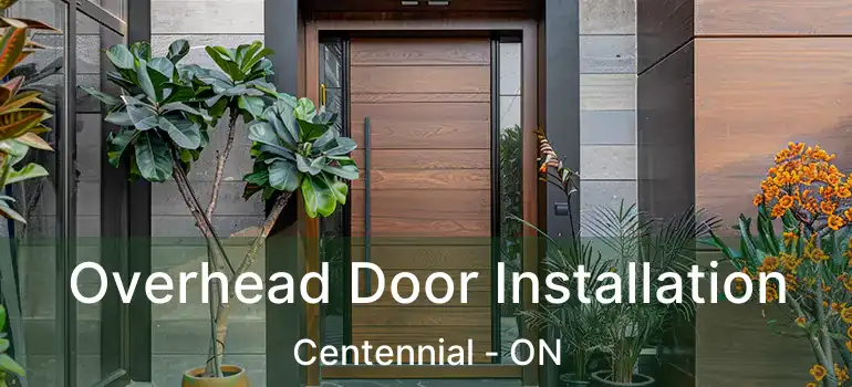  Overhead Door Installation Centennial - ON