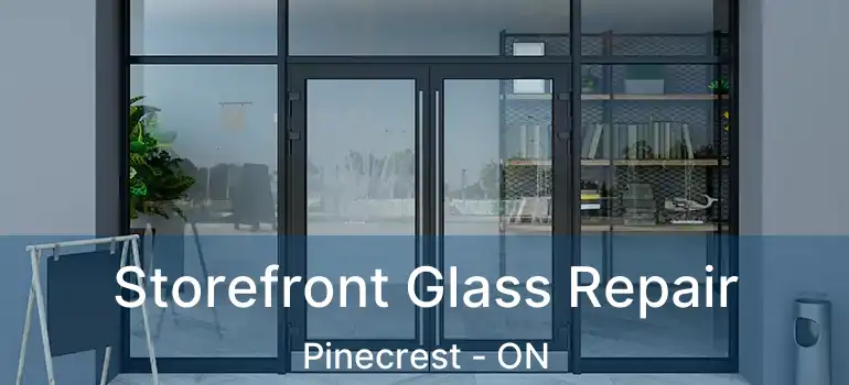  Storefront Glass Repair Pinecrest - ON