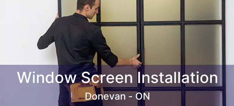  Window Screen Installation Donevan - ON