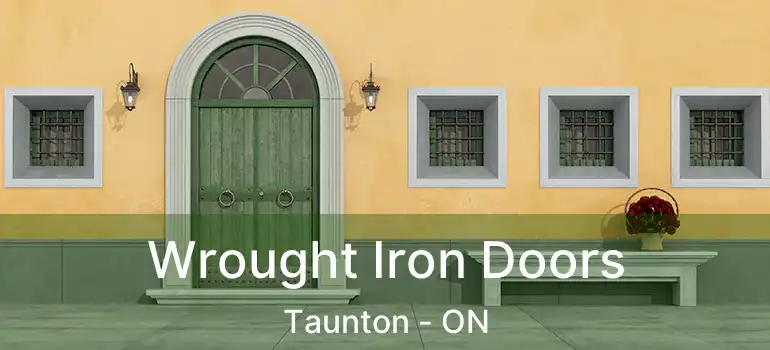  Wrought Iron Doors Taunton - ON